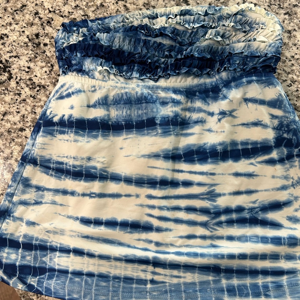 Women’s Lucky Brand Swim Top Tankini Sz S Worn Once